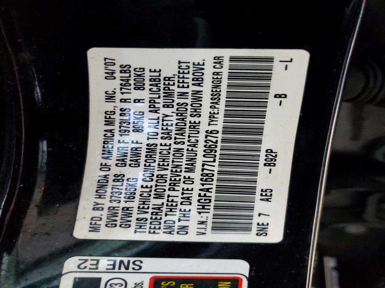 2007 Honda Civic ex