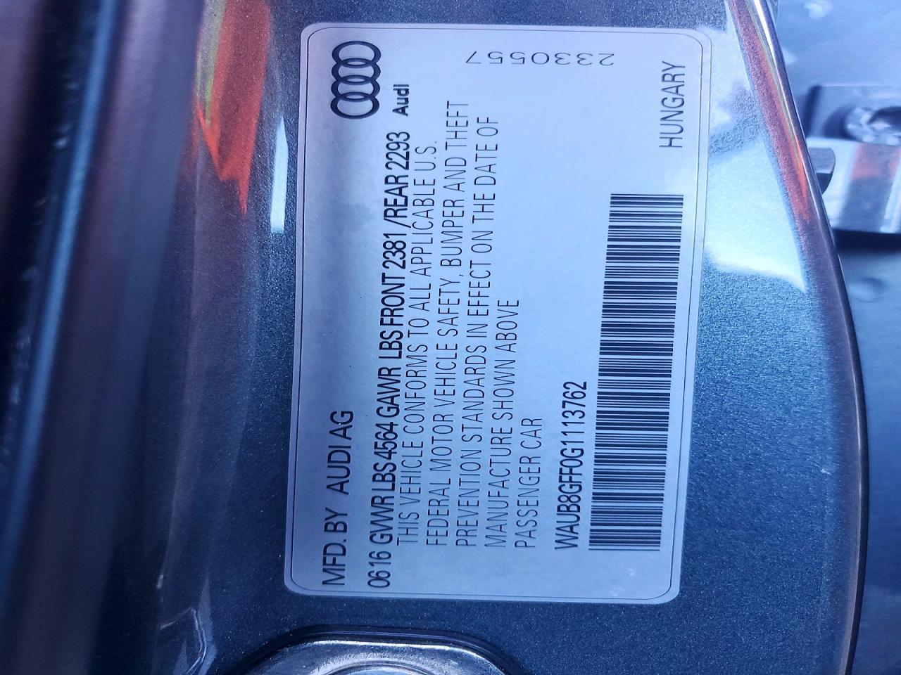 2016 Audi A3 Premium