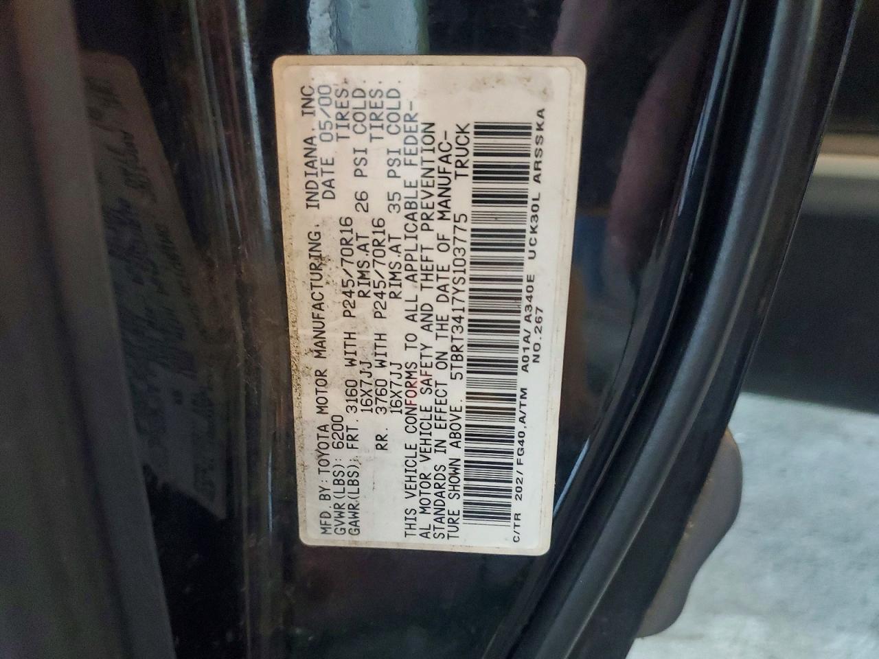 2000 Toyota Tundra SR5