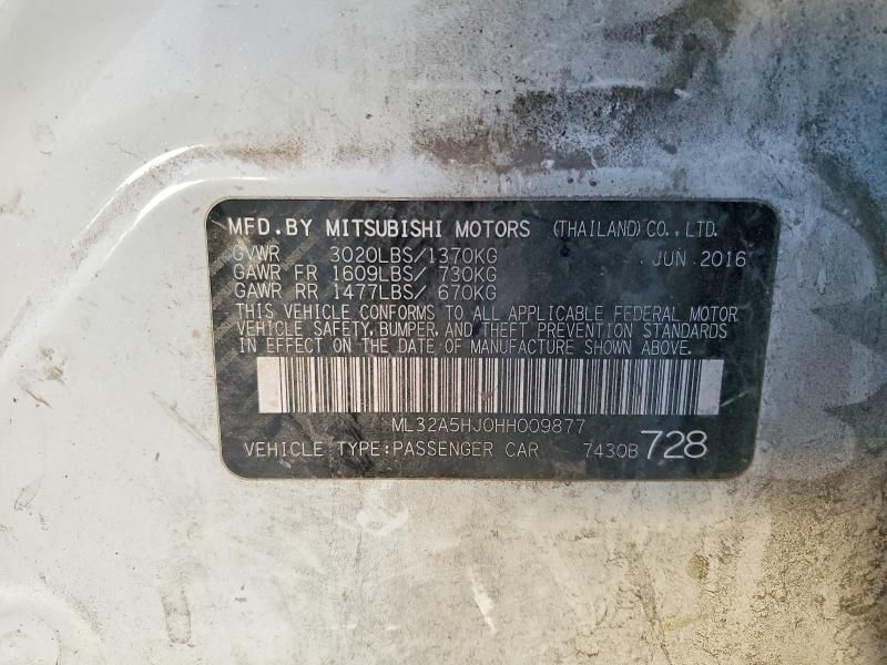 2017 Mitsubishi Mirage gt