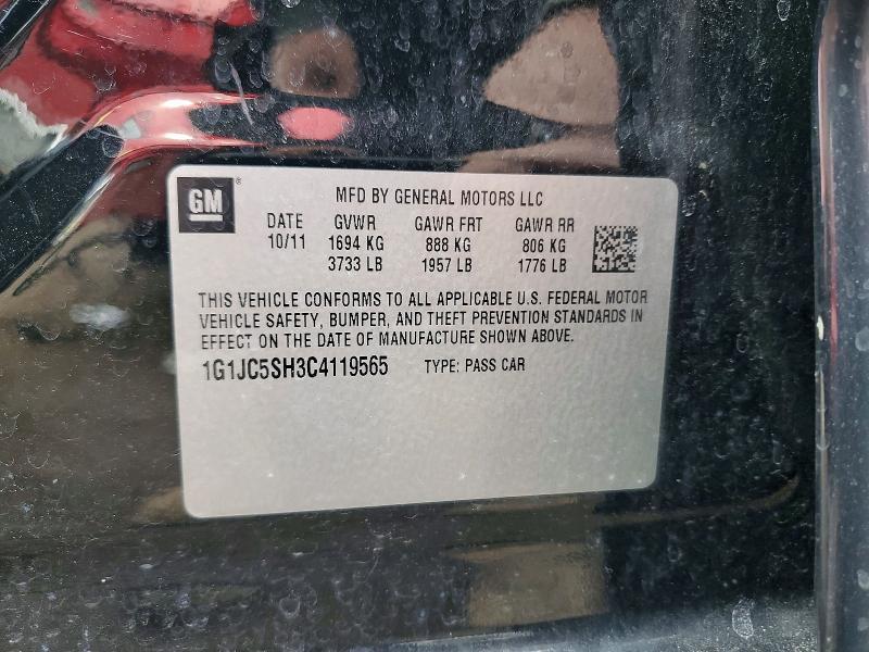 2012 Chevrolet Sonic lt