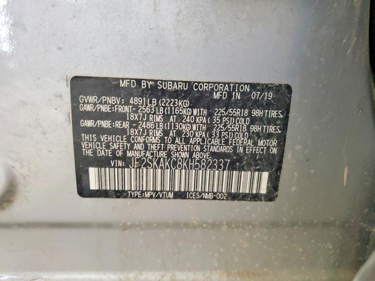 2019 Subaru Forester Sport