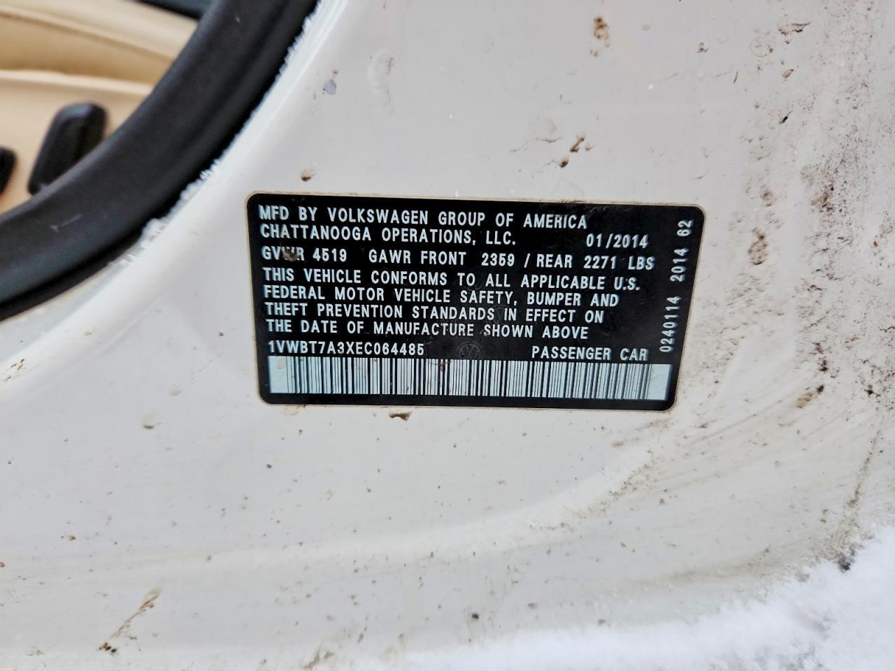 2014 Volkswagen Passat se