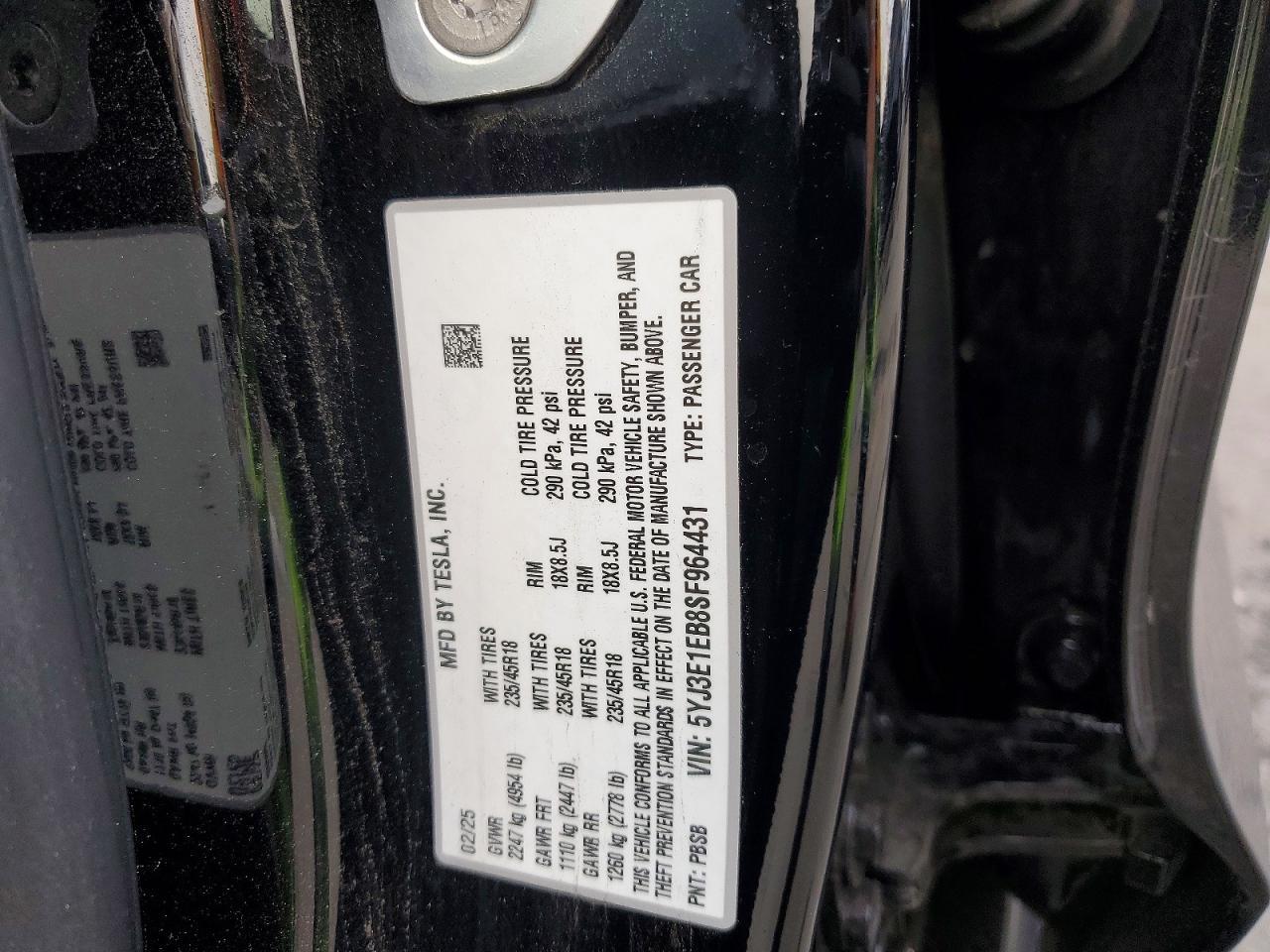 2025 Tesla Model 3