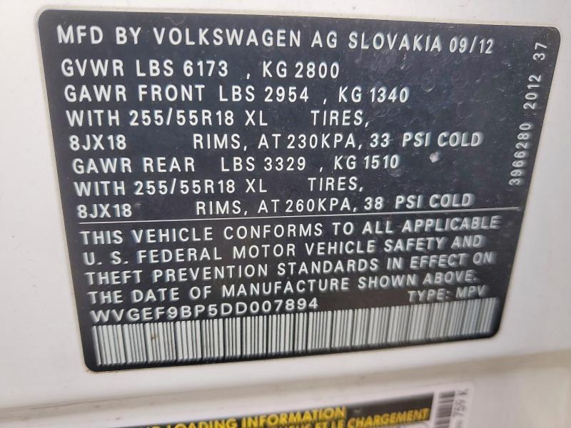 2013 Volkswagen Touareg V6