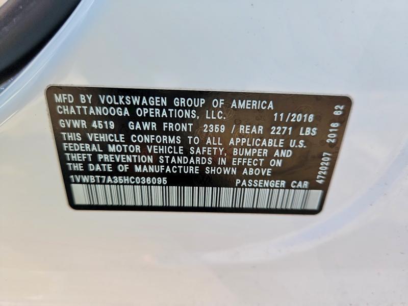 2017 Volkswagen Passat se