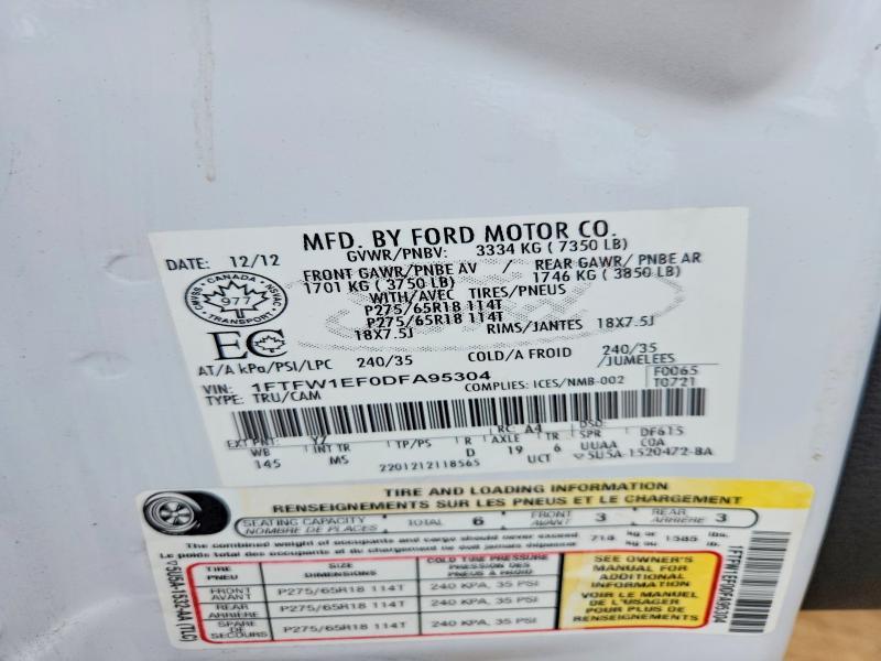 2013 Ford F150 Supercrew