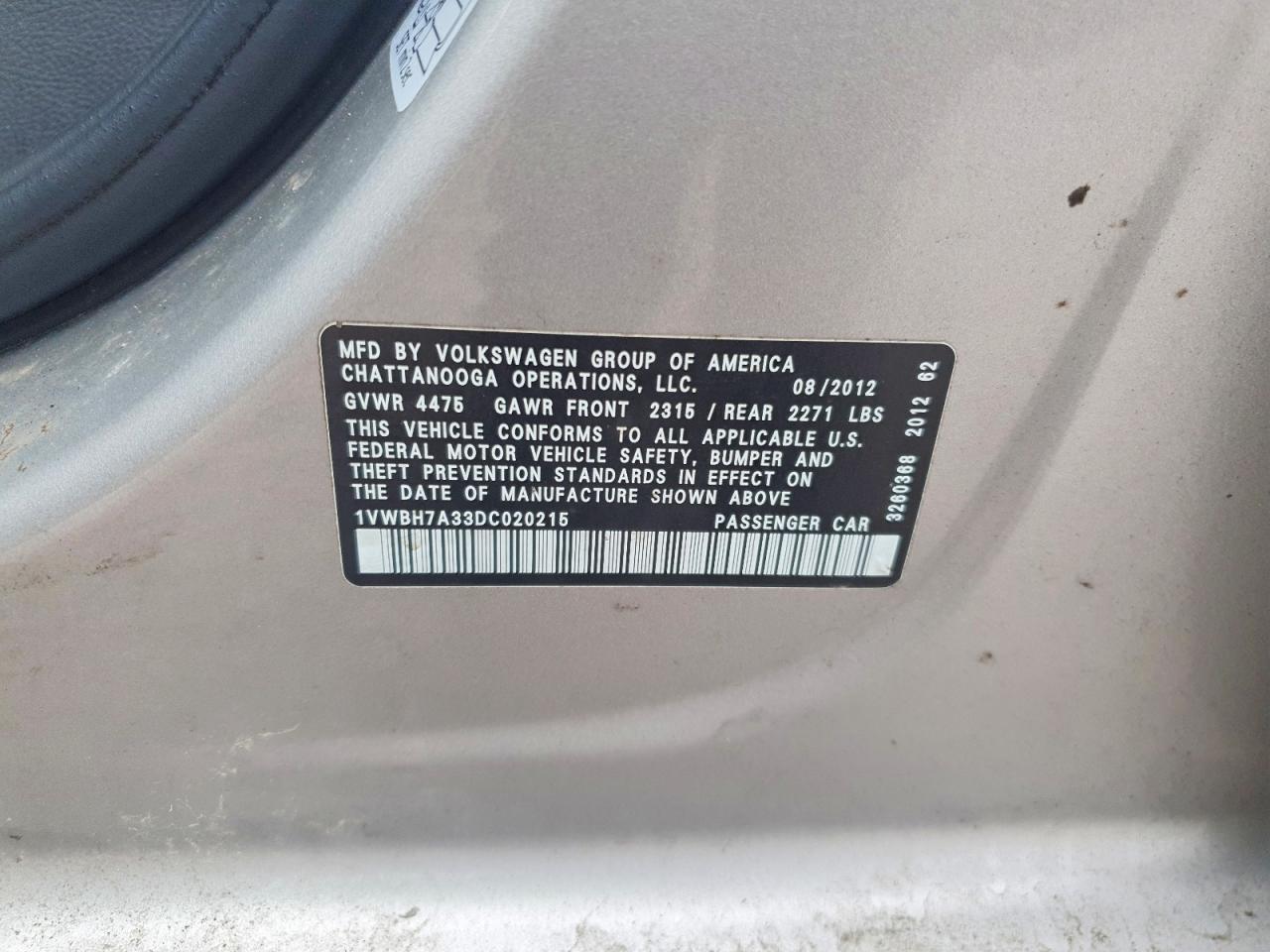 2013 Volkswagen Passat se