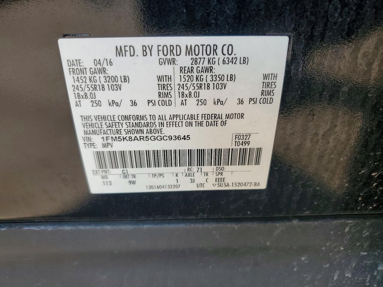 2016 Ford Explorer Police Interceptor