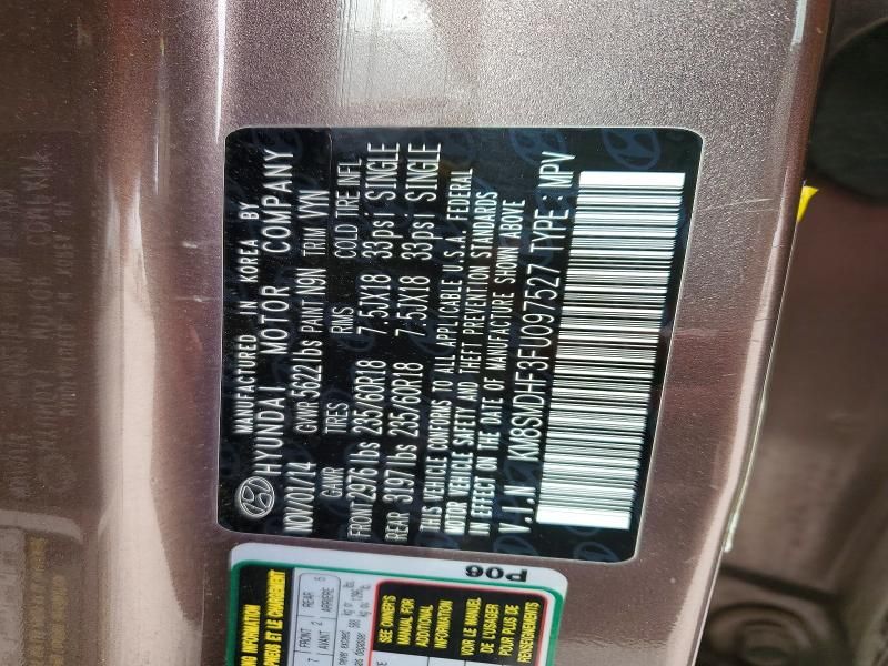 2015 Hyundai Santa fe gls