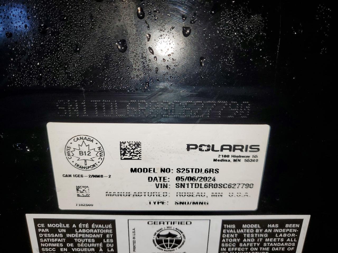 2025 Polaris XCR 135 Snowmobile
