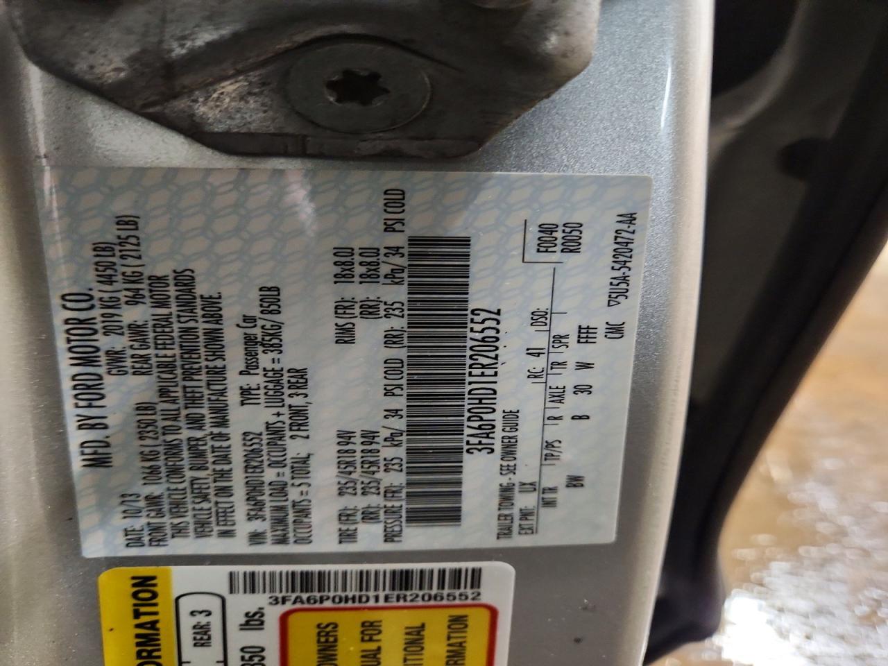 2014 Ford Fusion se