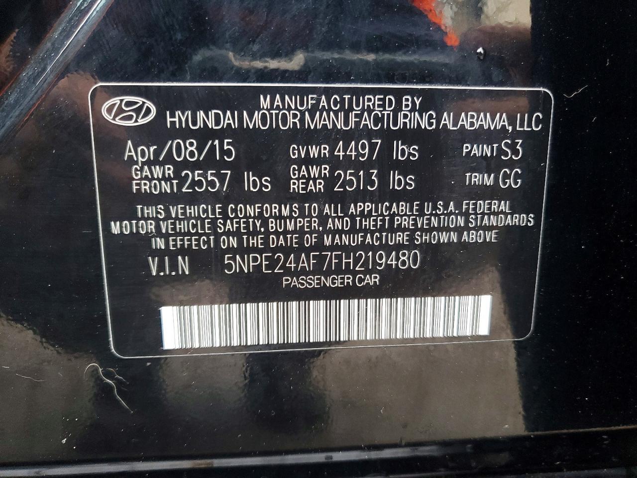 2015 Hyundai Sonata se