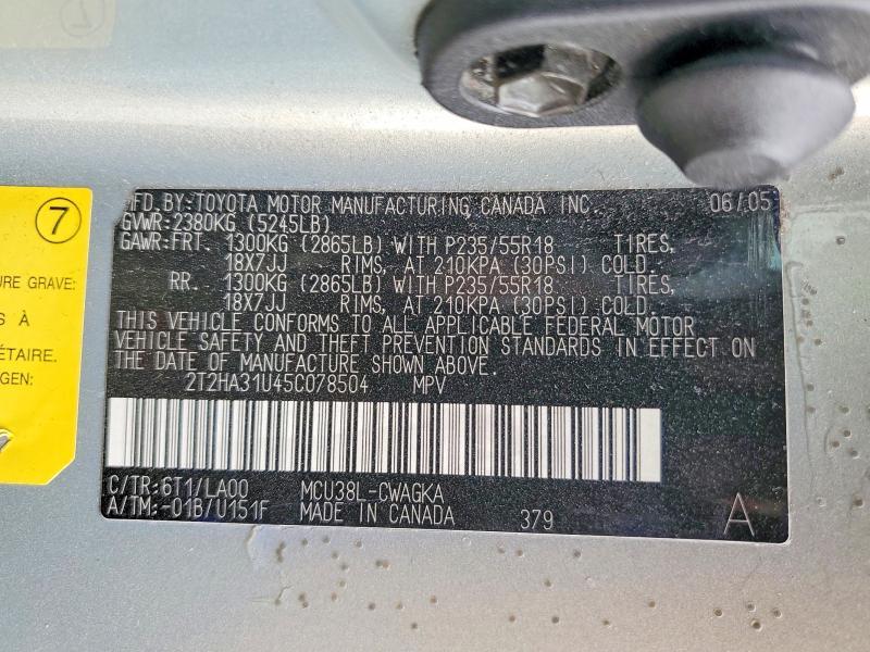 2005 Lexus Rx 330 Base