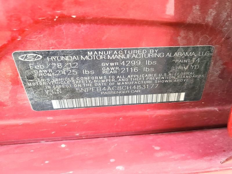 2012 Hyundai Sonata gls