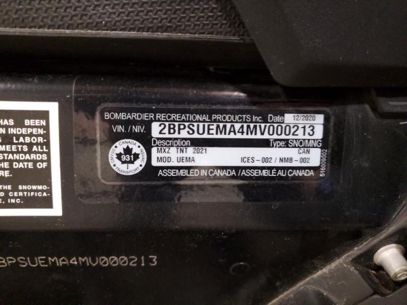 2021 Skidoo Snowmobile