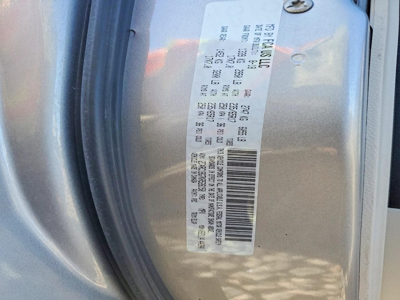 2019 Chrysler Pacifica Touring l