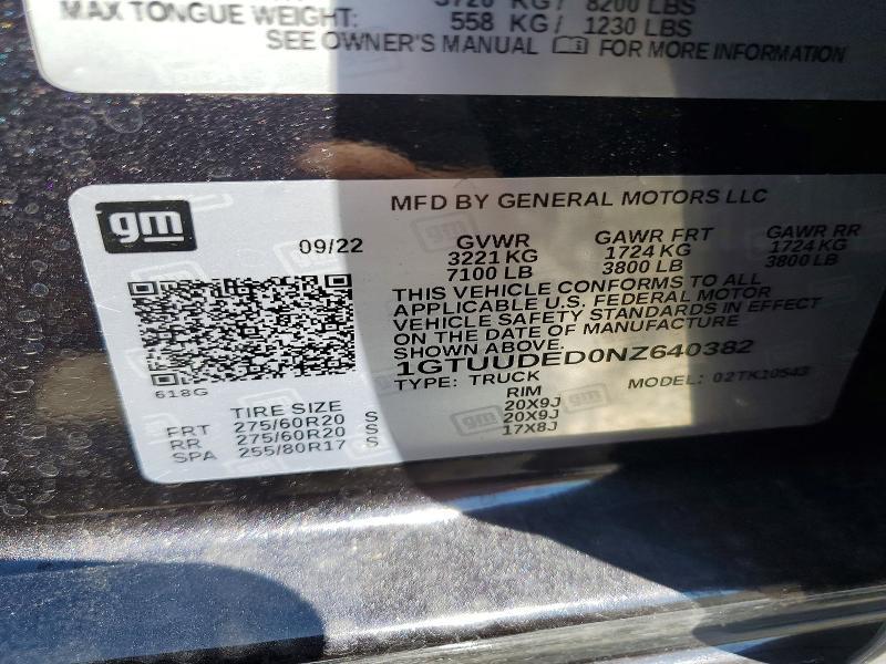 2022 GMC Sierra K1500 SLT