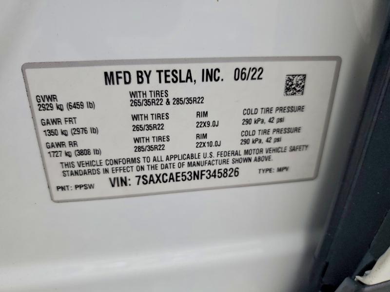 2022 Tesla Model x