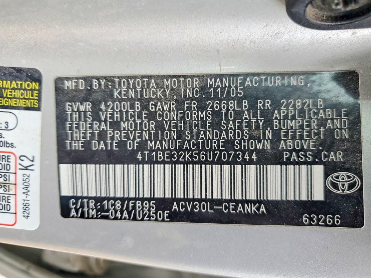 2006 Toyota Camry le