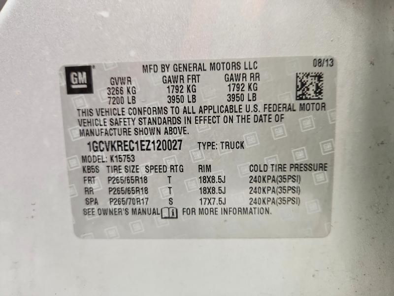 2014 Chevrolet Silverado K1500 lt