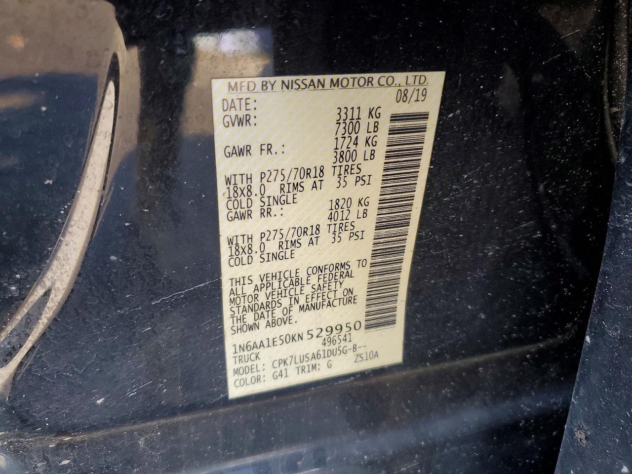 2019 Nissan Titan PRO-4X