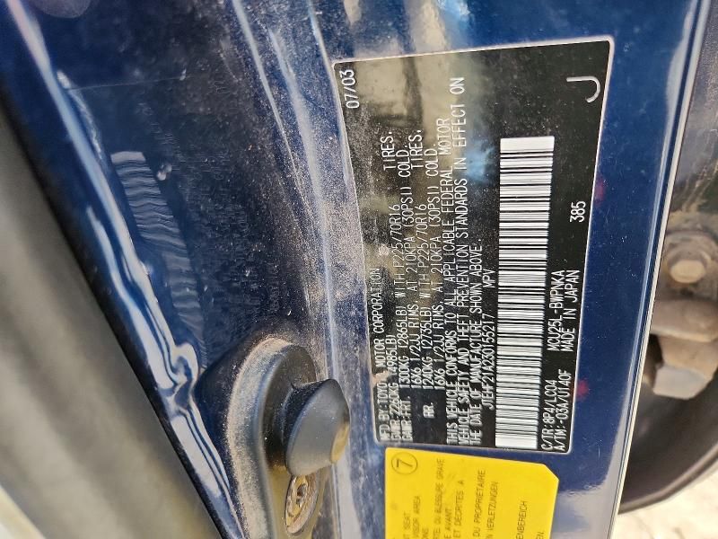 2003 Toyota Highlander Limited