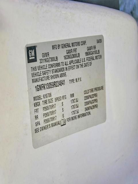 2009 Chevrolet Tahoe K1500 ls