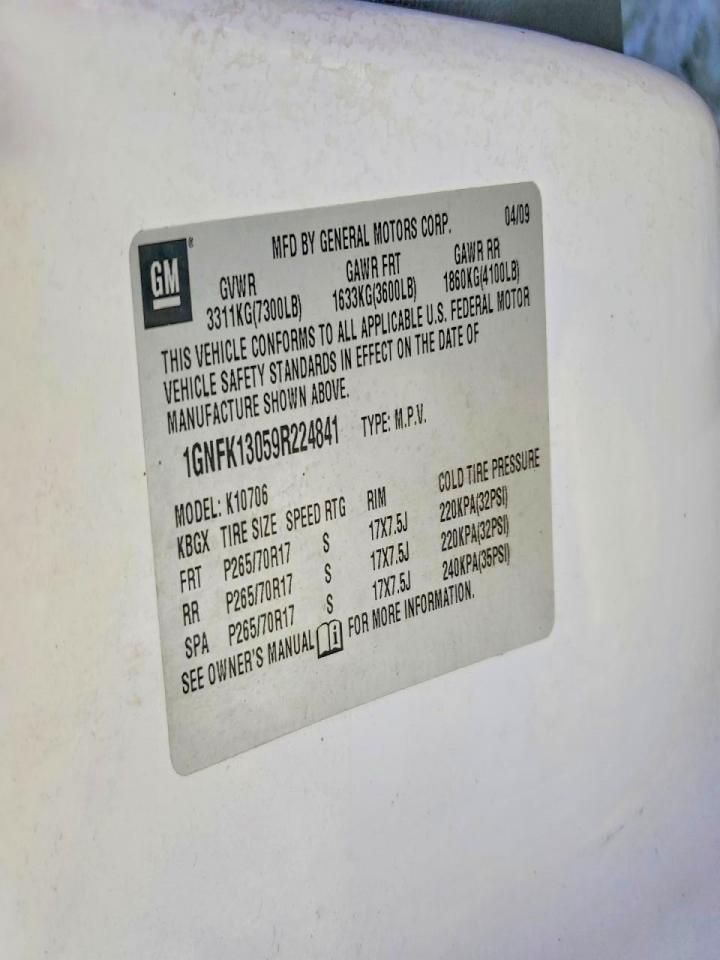 2009 Chevrolet Tahoe K1500 ls