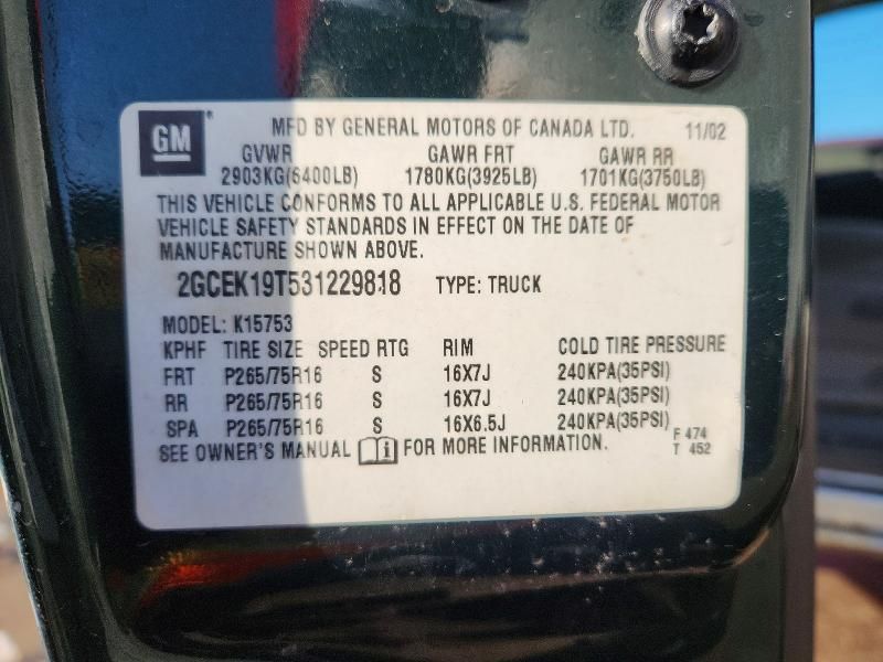 2003 Chevrolet Silverado K1500