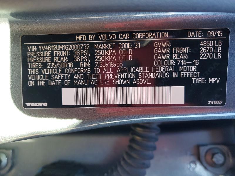 2016 Volvo S60 Cross Country T5