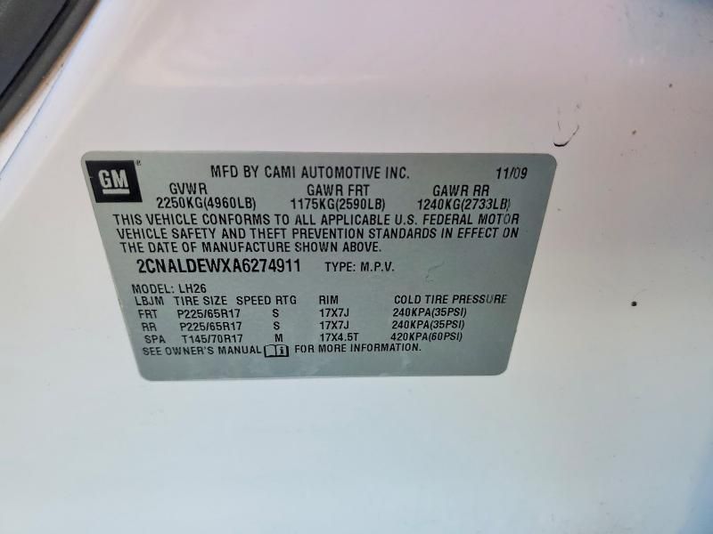 2010 Chevrolet Equinox lt