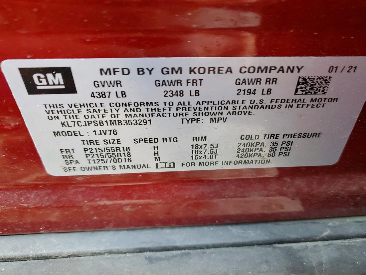 2021 Chevrolet Trax 1LT