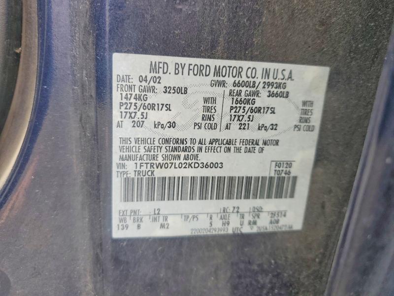 2002 Ford F150 Supercrew