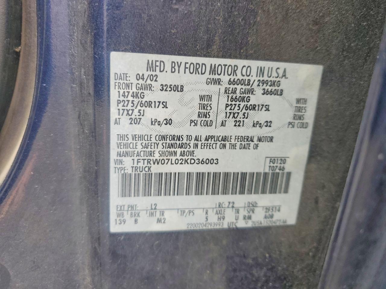 2002 Ford F150 Supercrew