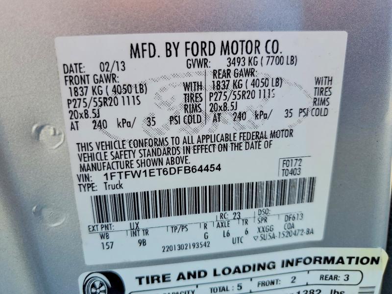 2013 Ford F150 Supercrew