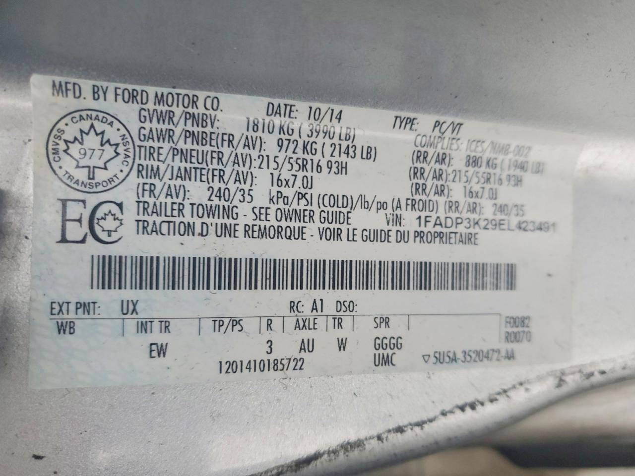 2014 Ford Focus se