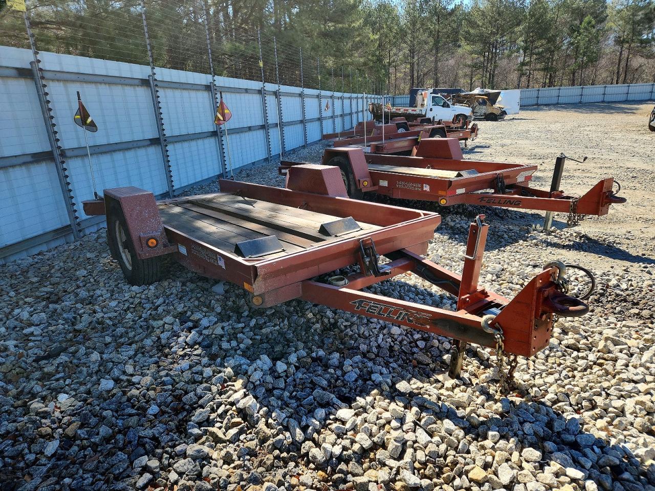 2015 Felling FT-6 T-1 Tilt Deck Equipment Trailer