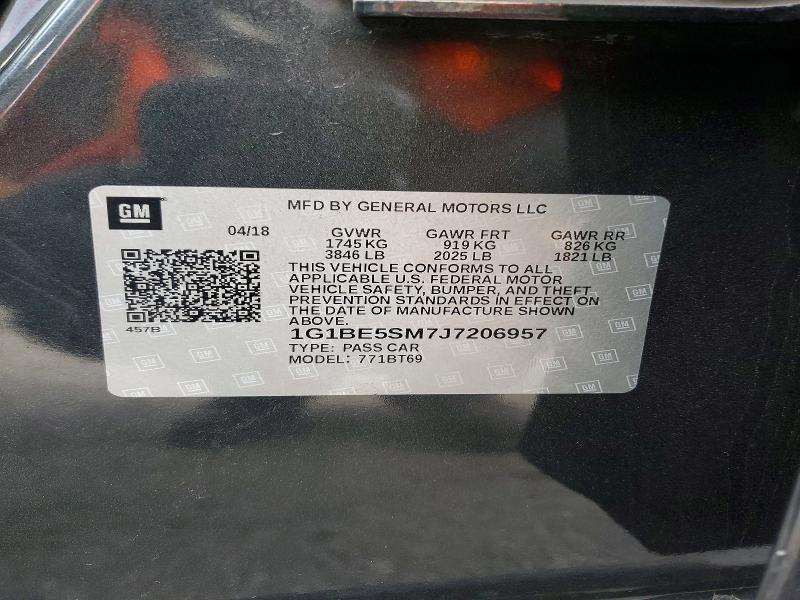 2018 Chevrolet Cruze lt