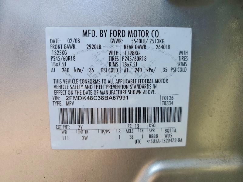 2008 Ford Edge sel