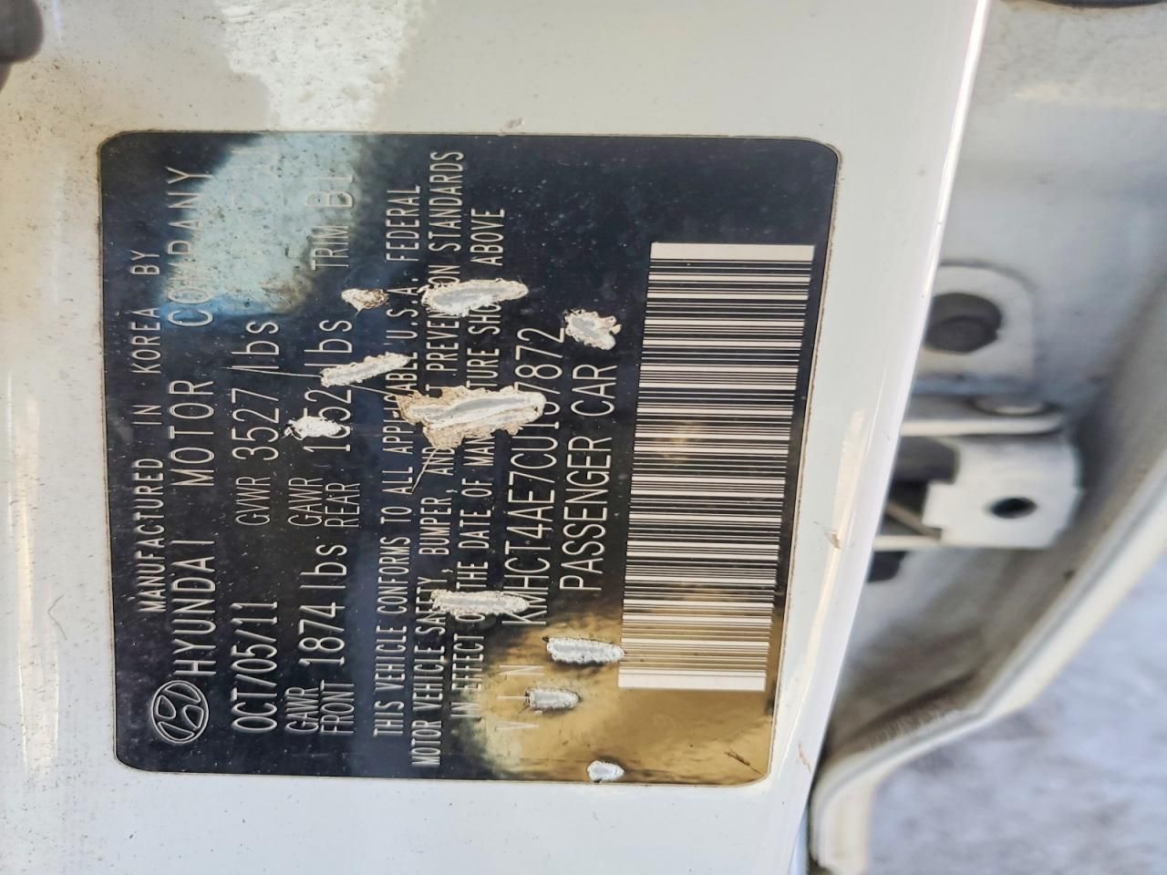 2012 Hyundai Accent gls