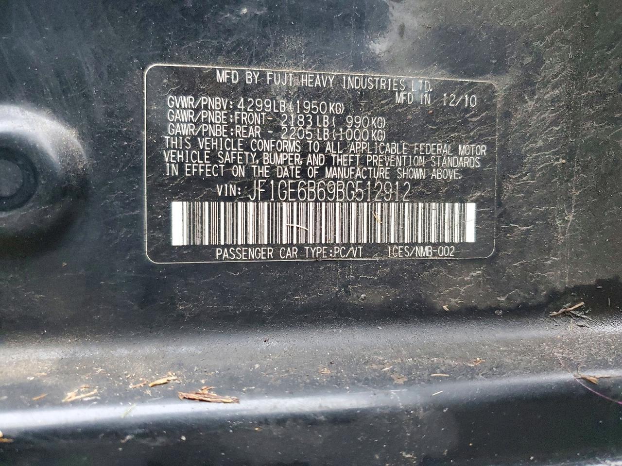 2011 Subaru Impreza 2.5i Premium