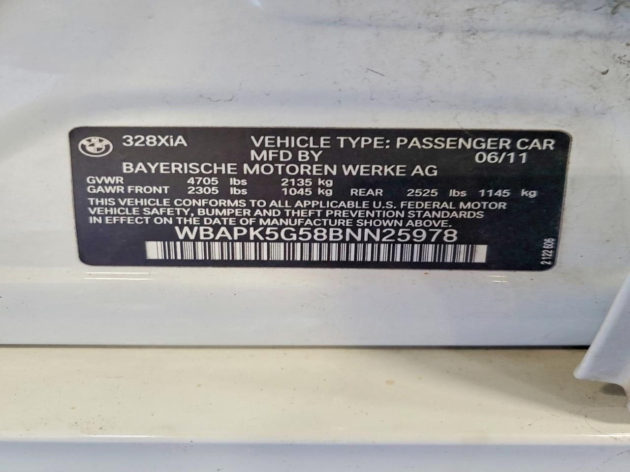 2011 BMW 328 xi Sulev