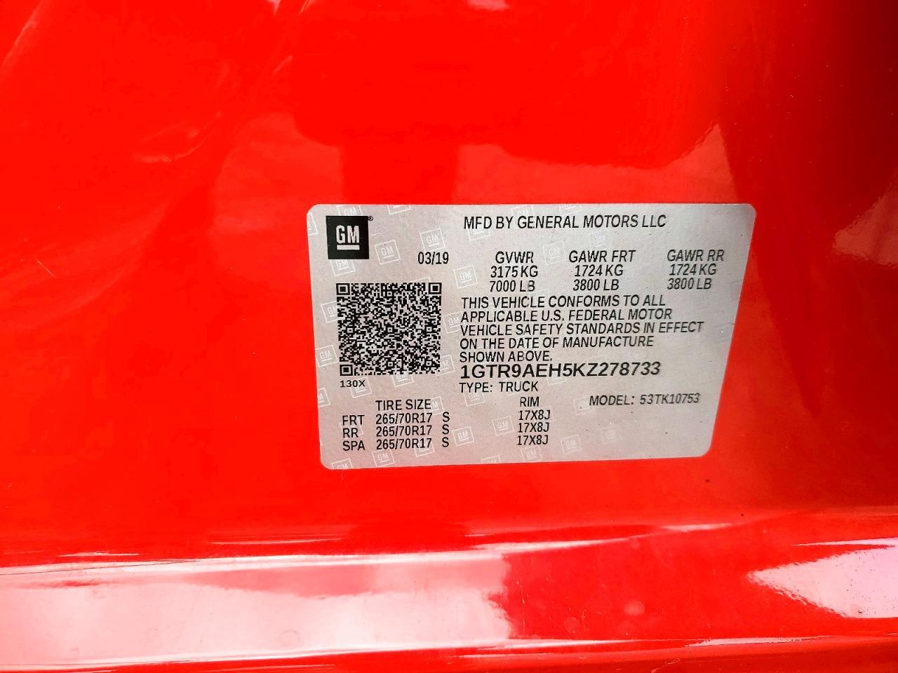 2019 GMC Sierra K1500