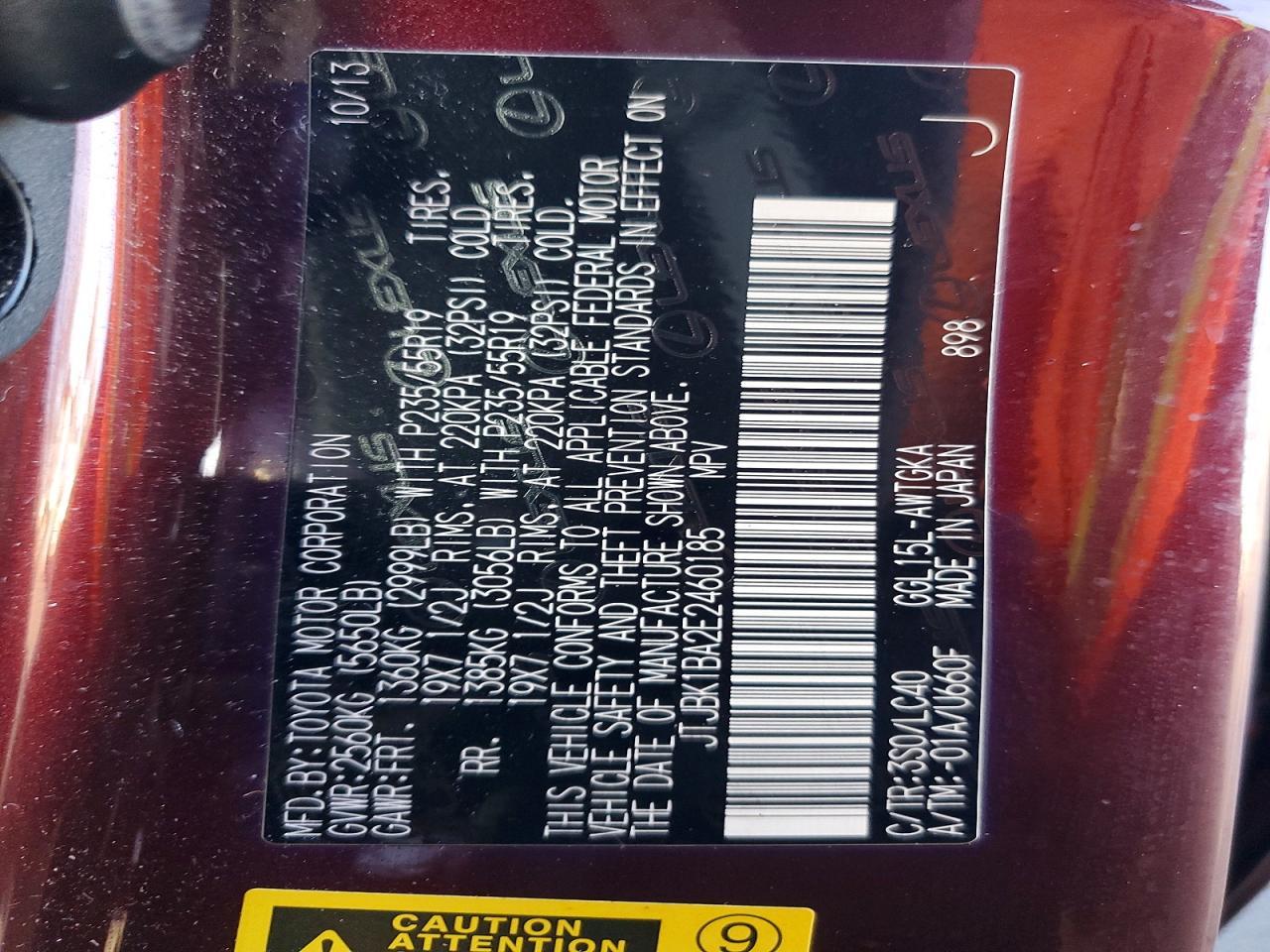 2014 Lexus Rx 350 Base