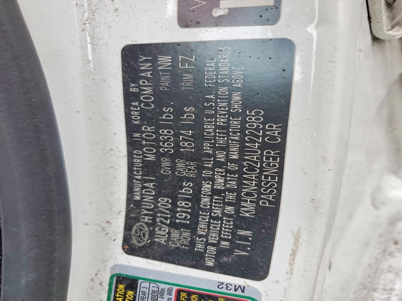 2010 Hyundai Accent gls