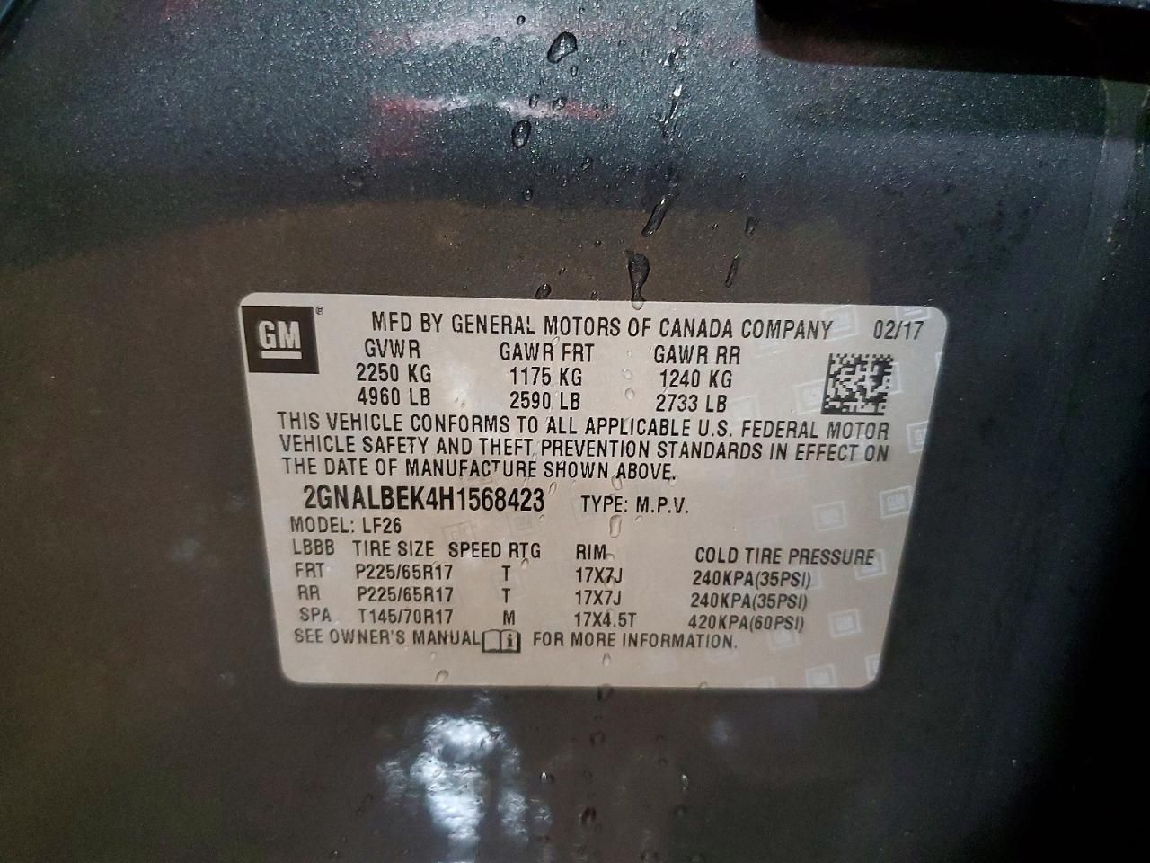 2017 Chevrolet Equinox ls