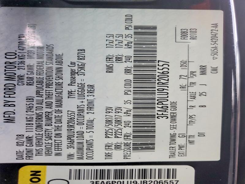 2018 Ford Fusion se Hybrid