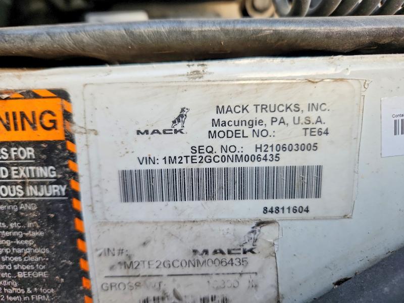 2022 Mack Terrapro Truck Cab AND Chassis