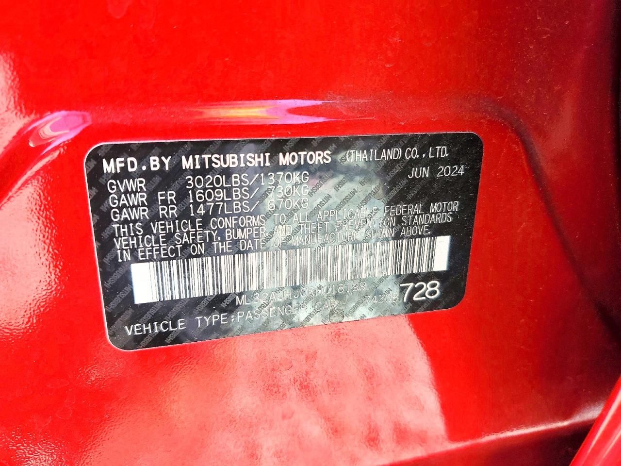 2024 Mitsubishi Mirage es